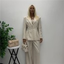 completo giacca slim e pantalone palazzo slim